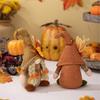Thanksgiving Bend Hat Standing No Face Doll Ornament Bendable Hat No Face Gnome for Festival Atmosphere