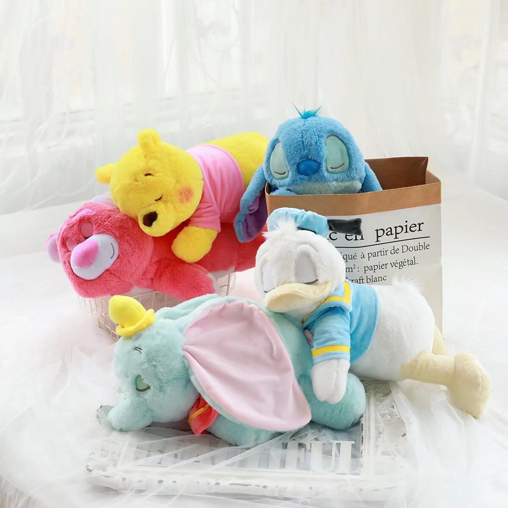 Adorable Dumbo Donald Duck Stitch Plush Toy Lovely Anime Doll Cuddly Stuffed Animal Cute And Charming Sleeping Pooh Bear Xmas Present Girls