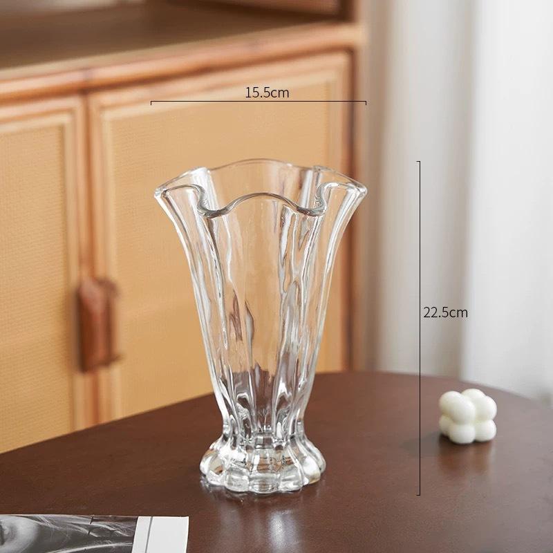 Creative Vase Petal Shape Macaron Color Delicate and Elegant Water Grown Flowers Vase, Desktop Floral Art Decoration Ornament