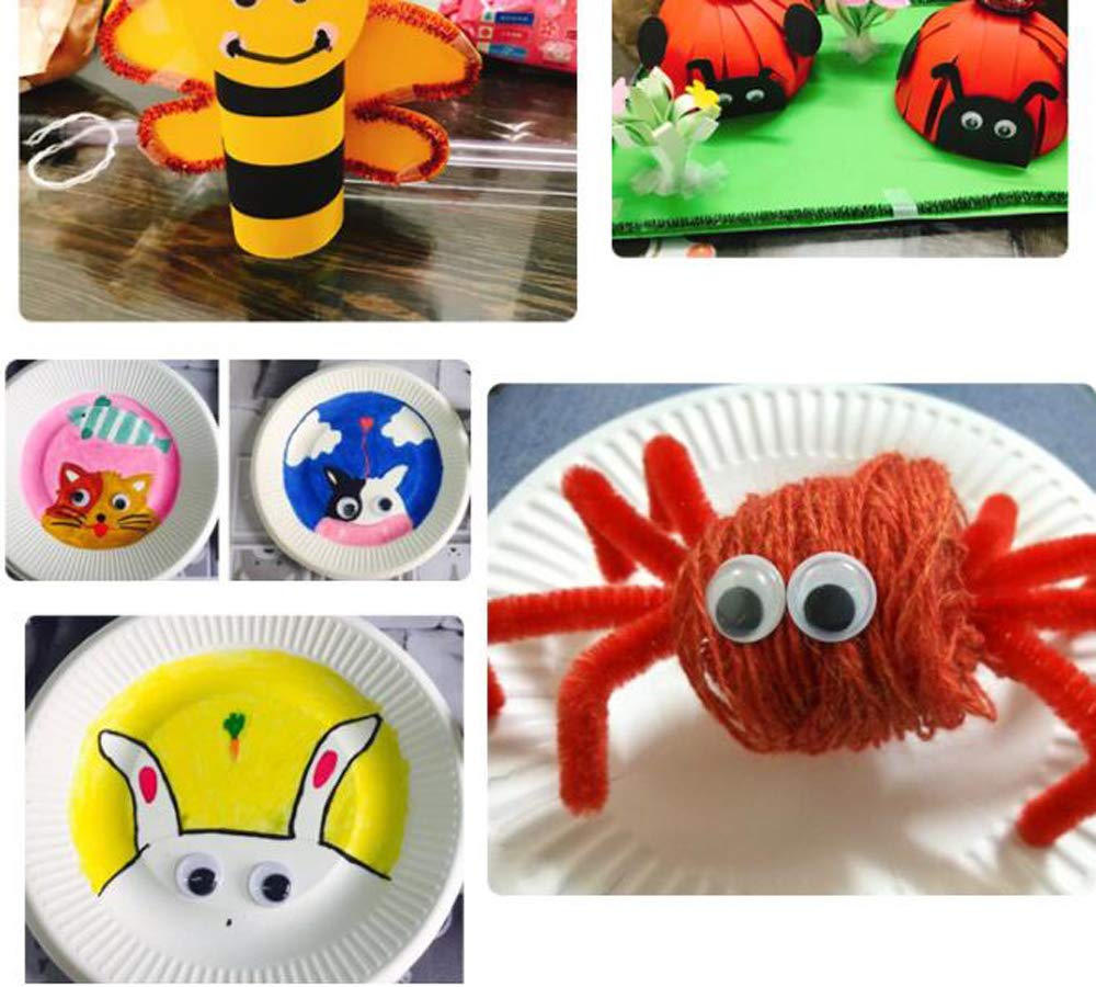HJ Doll Black Moving Doll Toy DIY Handmade Eyes, Eyes, Eyes, Eyes, Stick-On (15mm, 1000pcs)