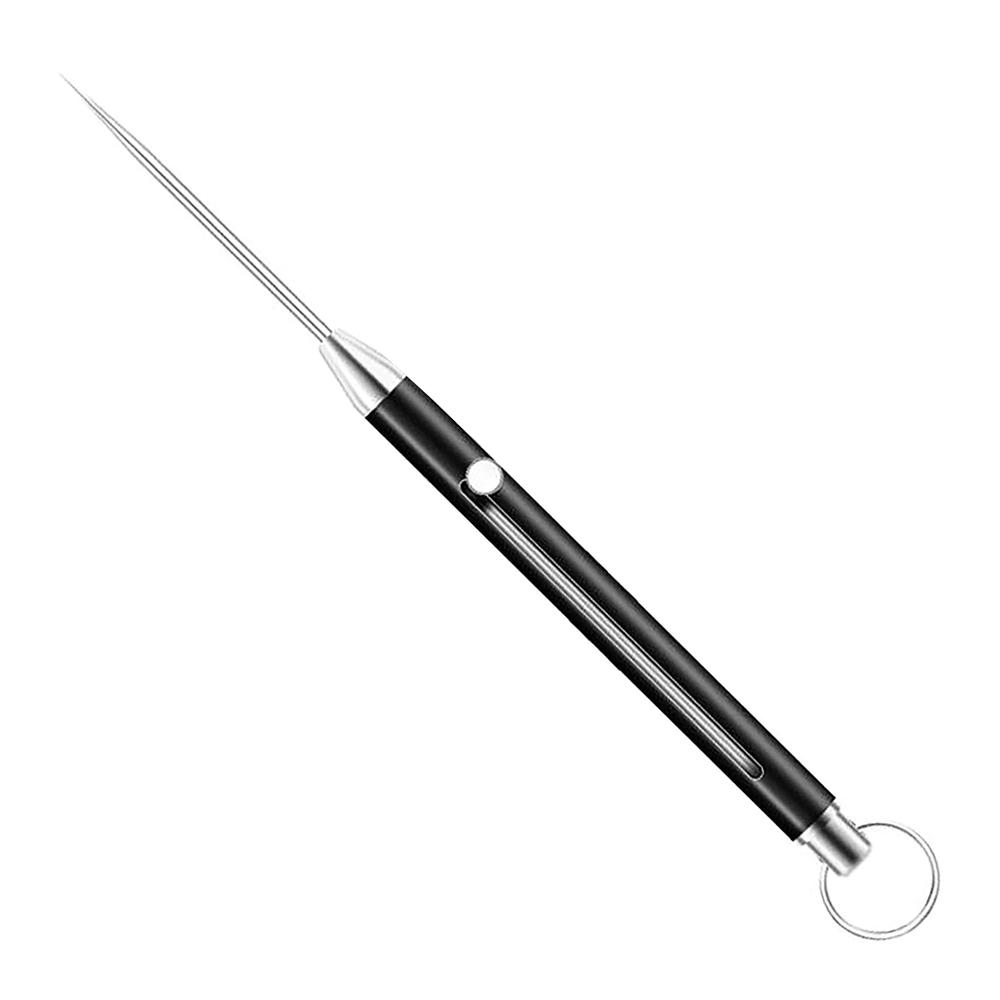 Titanium Telescopic Toothpicks Keychain Integrated Design Telescopic Toothpick Titanium Protective Case Holder Pocket Toothpick