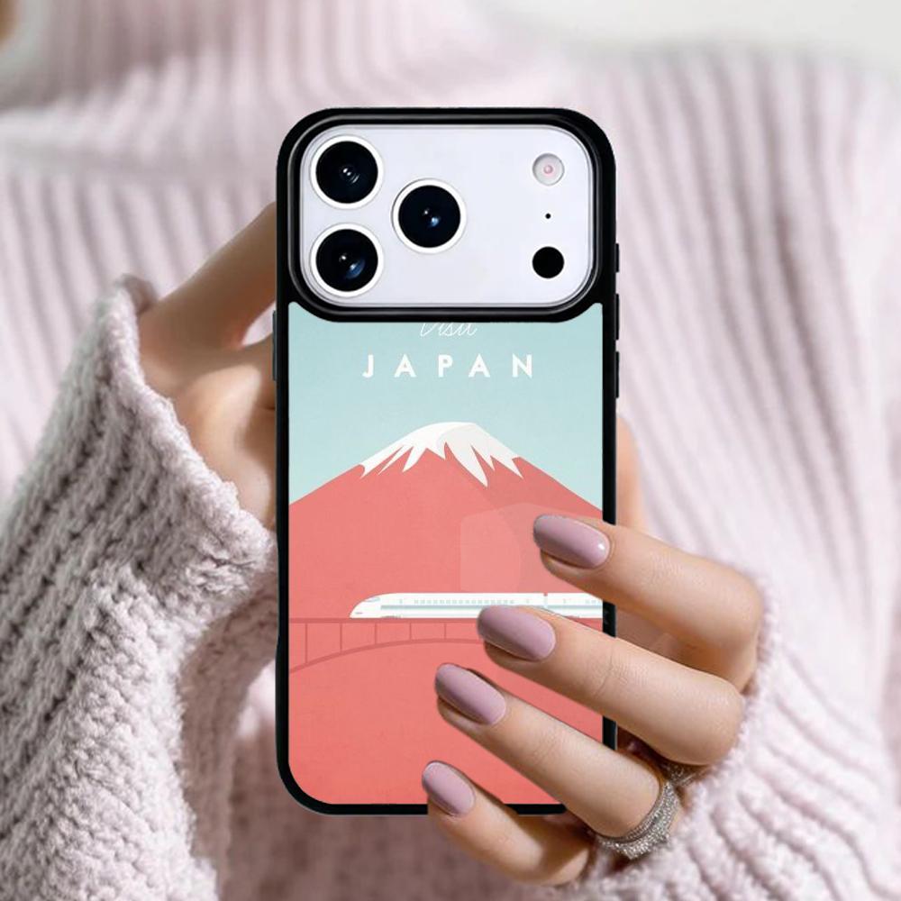Japanese Art Mount Fuji Soft Phone Case For Apple iPhone 17 Air 16E 15 14 Plus 13 12 11 Pro Max Mini Funda Cover
