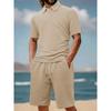 Men Jacquard Fabric Polo Shirt Summer Thin Breathable Moisture Wicking Short Sleeve T Shirt