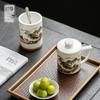 YECOH Mountains and Rivers Porcelain Office Set