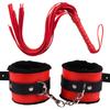 Goods For Adults Set Sexy Leather Plush Handcuffs Blindfold Spanking Soft Whips Tying Cotton Rope Couple Games Bondage Equipment