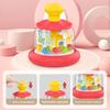Baby Press Rotating Toy Skills Educational Toy Pink Green Press Spinning Animals Educational Toy Interactive Games Birthday Gift