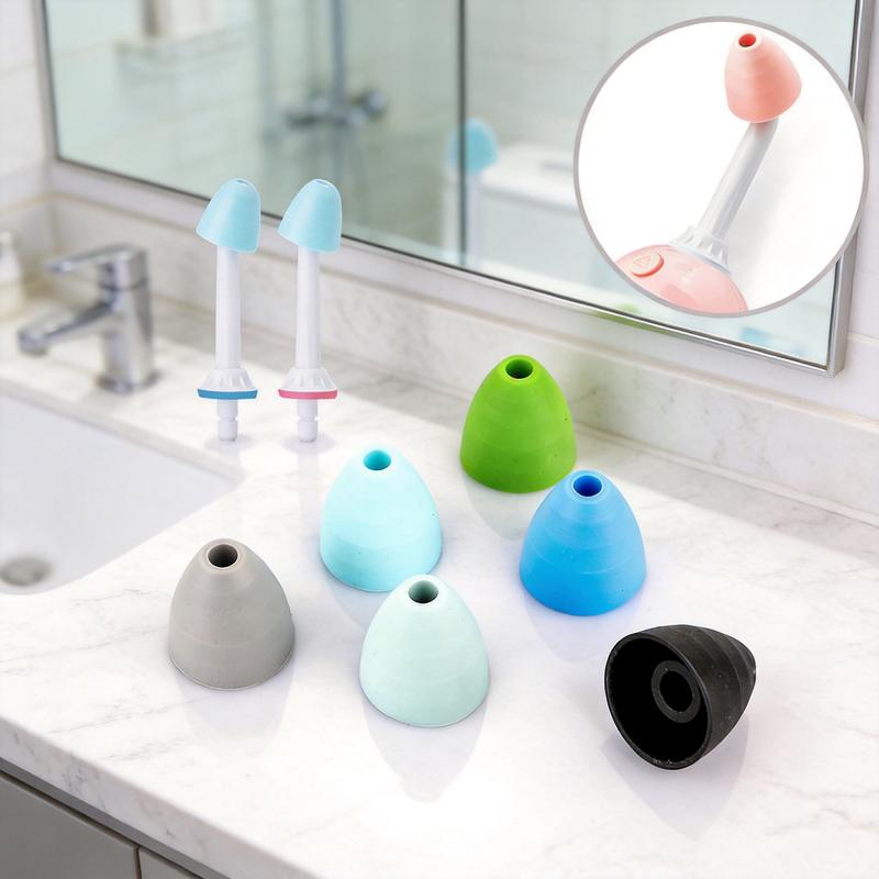 10Pcs Mucus Remover Nasal Soft Silicone Nasal Irrigator Heads Tips Nozzles Replacement Washing Nose Rinse Cleaner Accessories