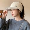 Autumn and Winter Hat Women's Solid Color Cap Fashion Knitted Hat Fleece Thickened Thermal Hat