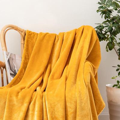 Solid Color Flannel Blanket - Sofa & Air Conditioning Cover, Gift Blanket, Coral Fleece Nap Blanket.