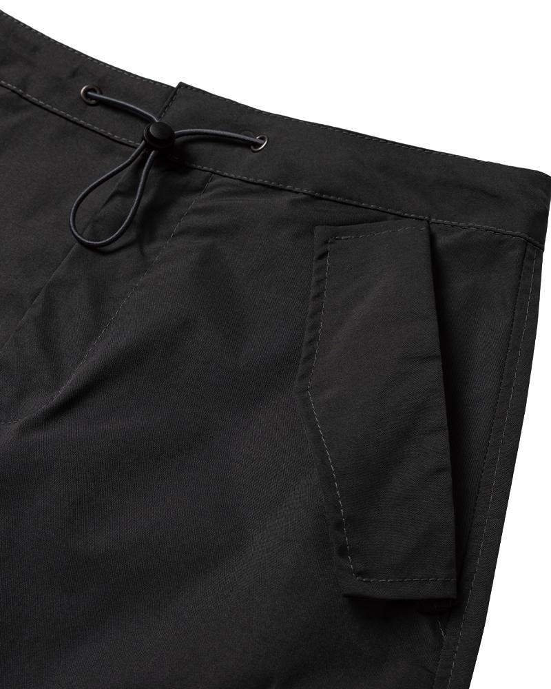 Moa Shirred Cargo Maxi Skirt (Charcoal)