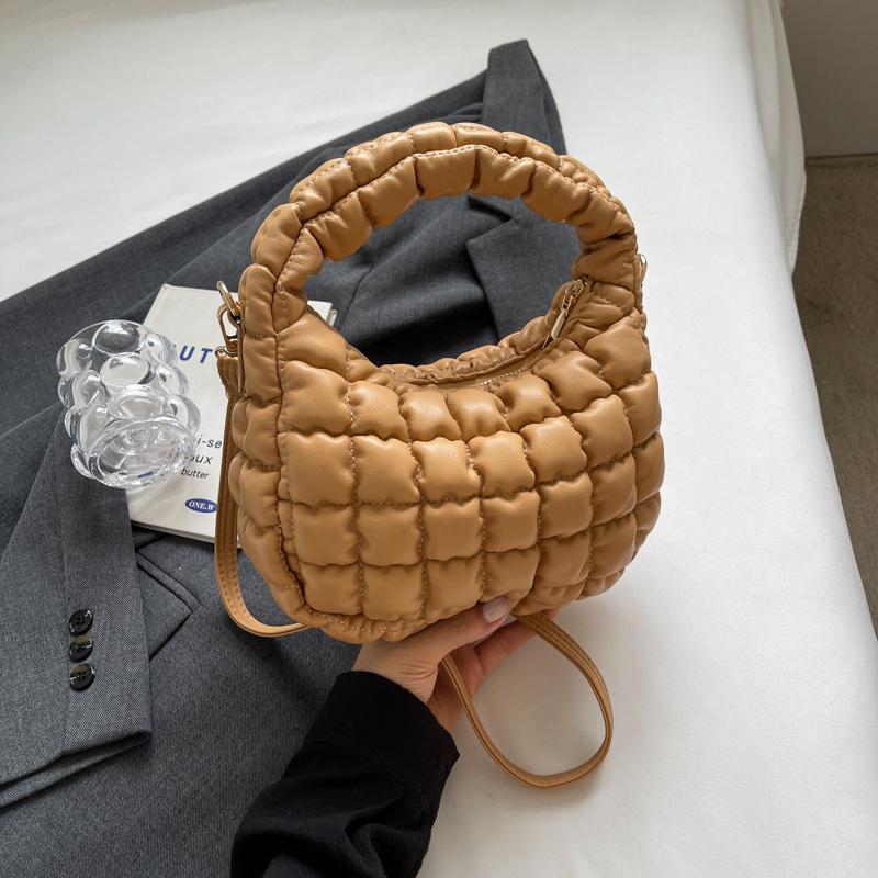 Designer Brand Bags for Women Shoulder Luxury Crossbody Bag Women's Bags Winter Down Padded Leather Tote Bags