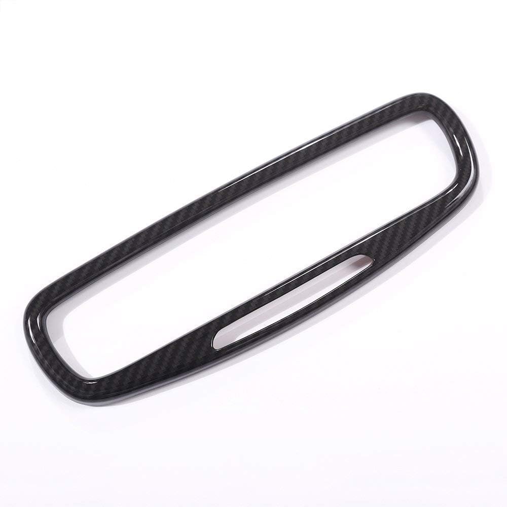 

ABS Car Interior Rearview Mirror Frame Trim Cover for Maserati Levante 2016-2018, for Ghibli, for Quattroporte 2017 Carbon Fiber Style Carbon Fiber