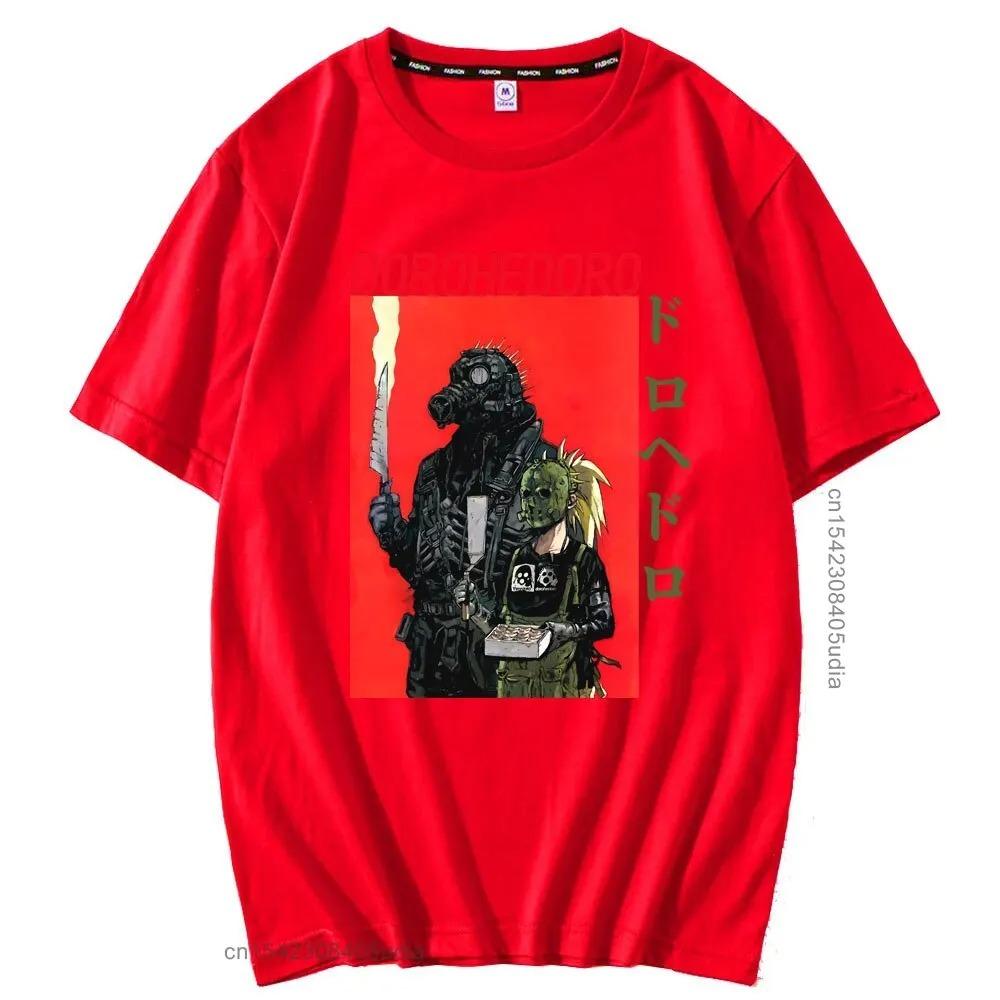 Japanese Anime Dorohedoro Pattern Short Sleeve Spring Summer Men/Women Pure Cotton Fashion T-Shirt Male Casual Loose Tshirt