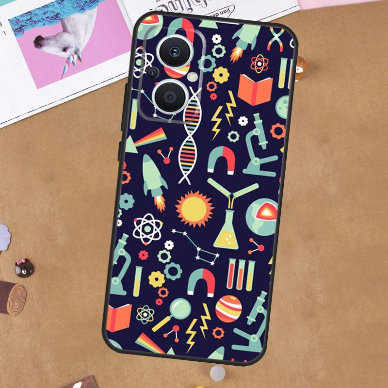 Symbol Math Science Physics Formulas For OPPO Reno 7 8 Lite 10 11 12 13 14 Pro 8T 11F 12F 13F 14F OPPO Find X8 X5 X6 X9 Pro Case