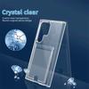 Suitable for Samsung S24 Ultra Transparent Mobile Phone Case TpuS25 Acrylic S22 Card S23 Protective Case NOTE20