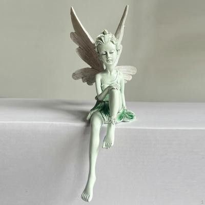 Escultura Resina Artesanato anjo quintal Ornamento Paisagismo