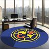 Club América (19) Round Office Rug Decorative Floor Rug for Office Bedroom Living Room and Home Space