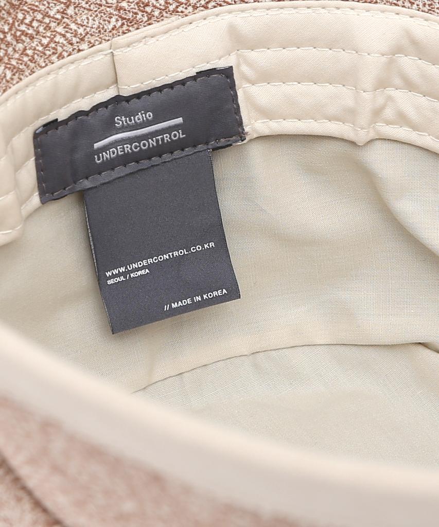 Eondeokeonteulolseutyudio Cotton Bucket Hat Drop Bucket / Cotton Hb / Line Beige