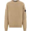 STONE ISLAND FW24 Logo Arm Pocket Brushed Cotton Crewneck Pullover Sweatshirt Unisex Sweatshirt Brown 811563920-V0094