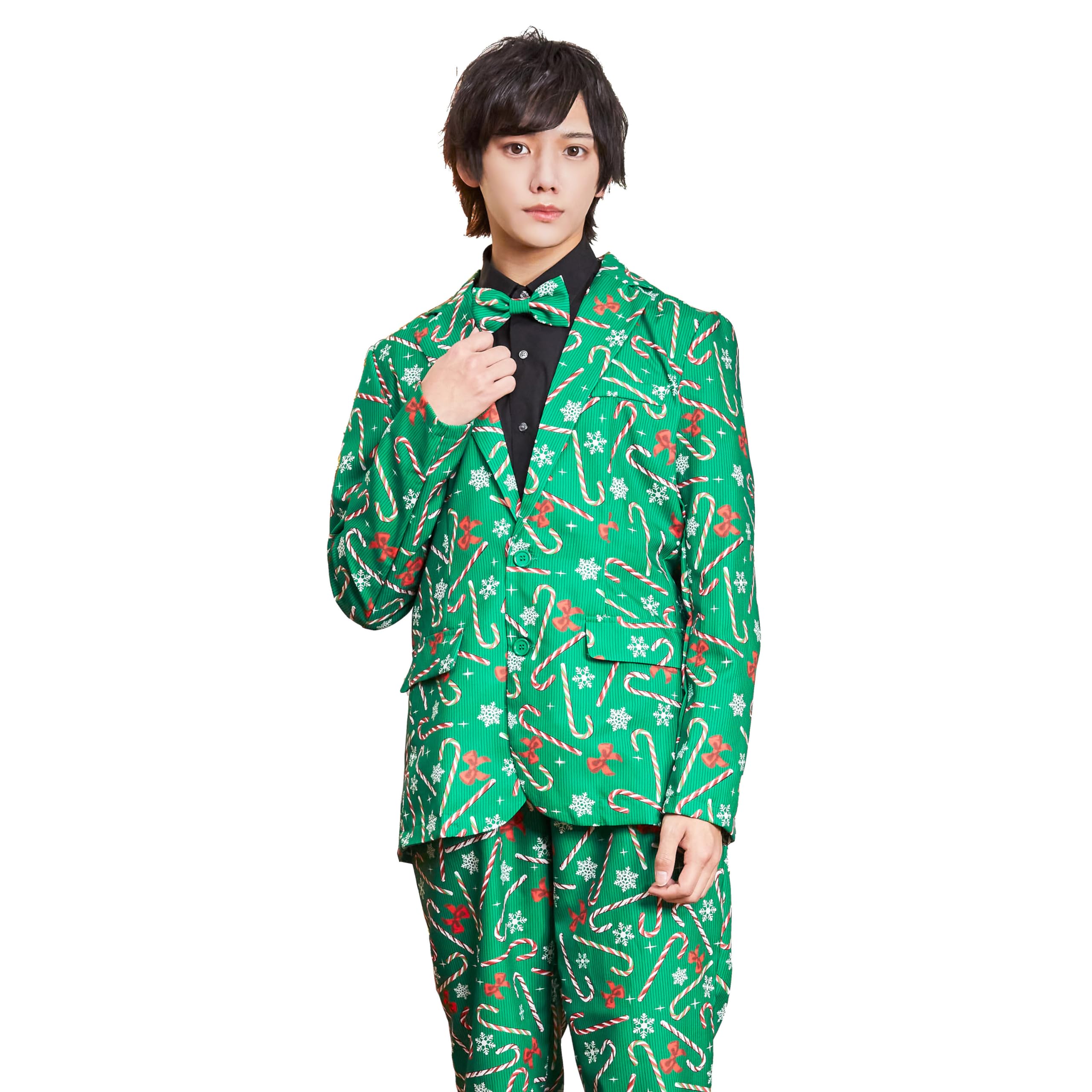 

Clearstone Green Candy Cane Christmas Costume Men s