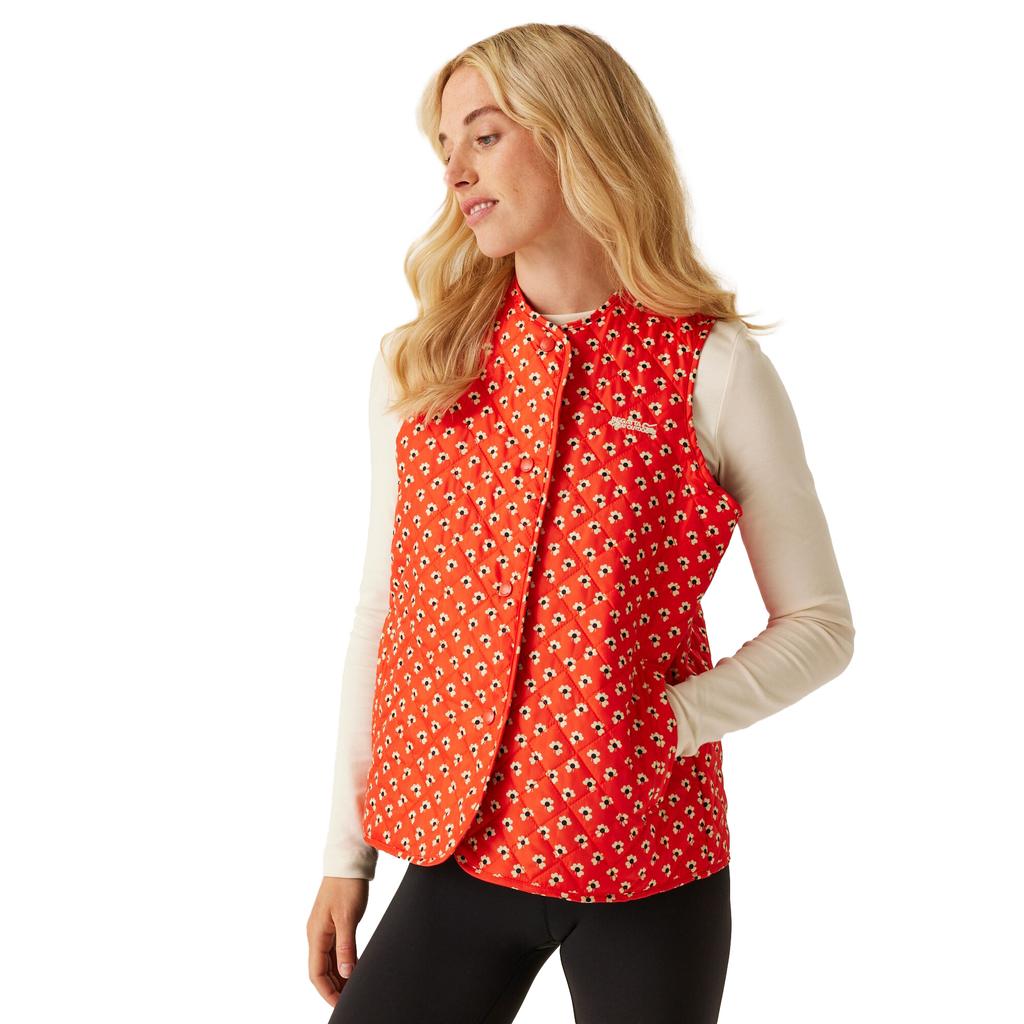 Regatta Feminino/senhora Orla Kiely Clover Quilted Body Warmer