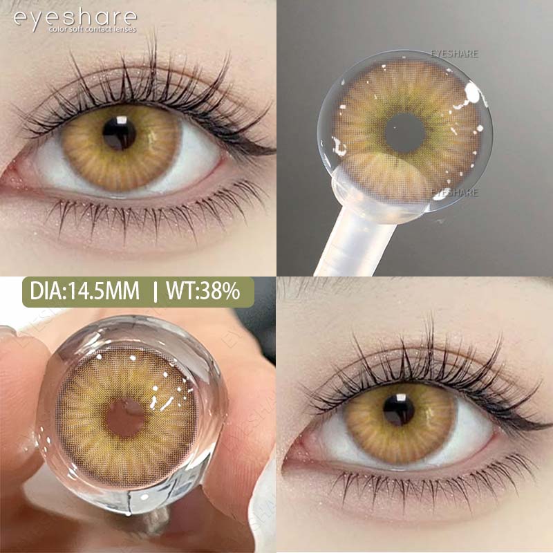 EYESHARE Fashion Color Contact Lenses Bright Blue Color Contact Lenses Soft Lenses Green Cosmetic Contact Lenses Brown Contact Lenses
