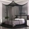Mosquito Net Four-Door Sexy Square Canopy White Elegan Canopy Net Mosquito Repellent Outdoor Patio Insect Prevention VIE LENTE