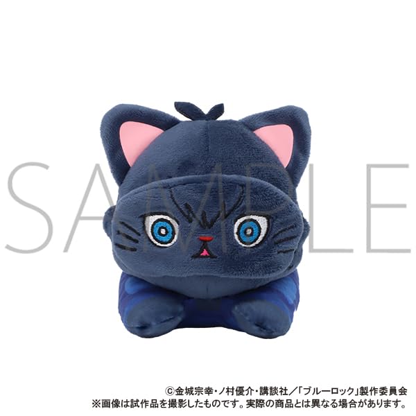 Blue Lock Season 2 Kiyoshi Seiichi with CAT Eye Mask Plush Toy Lying Down [Anime Version] - -