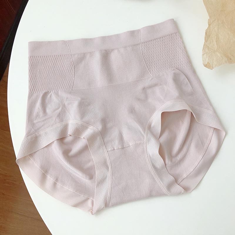 Plus Size Women's Spring and Autumn Belly Lifting Hip Antibacterial High Elastic High Waist Panties