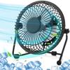 Mini ventilátor - BOOLING - Černý - USB-A - Tichý - Nastavitelný 360°