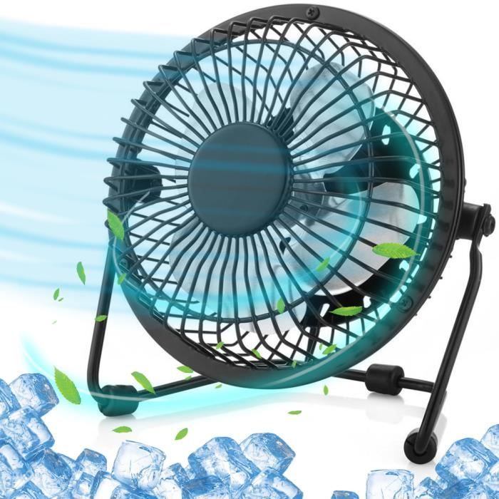 Mini ventilátor - BOOLING - Černý - USB-A - Tichý - Nastavitelný 360°