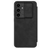 Case for Galaxy S24 FE - Leather/PU, Black, With Card Holder