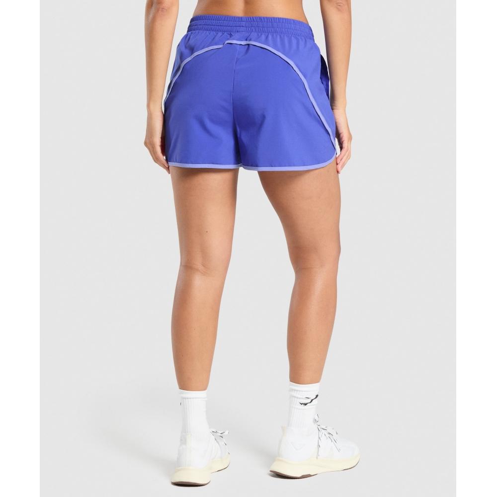 Gymshark Tréninkové kontrastní volné kraťasy 2.5 Force Blue B6a9m Ucvg