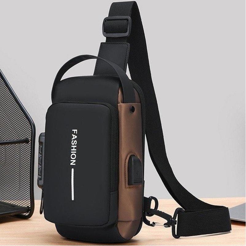 Small Version Men's Waist Packs Crossbody Chest Bag Lightweight Men's Small Pouch Anti-theft Design Men's Handbag Shoulder Bag