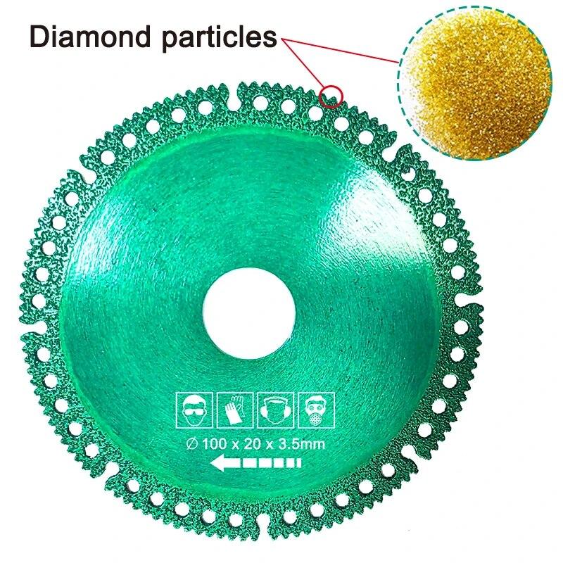 Multifunctional Composite Angle Grinder Brazing Cut Blade Dry Slicing Ceramic Tile Rock Plate Marble Iron Sheet Saw Blade Tool
