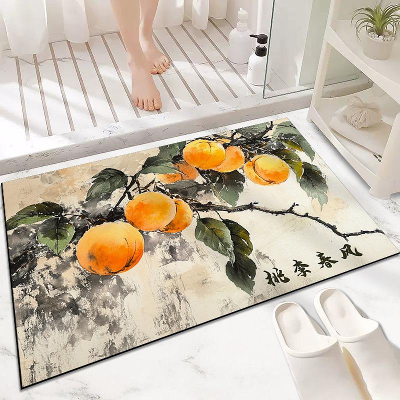 Ancient Fruit Diatom Mud Household Absorbent Mat Toilet Toilet Floor Mat Washroom Floor Mat Anti-slip Wear