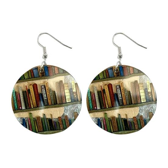 Orecchini a forma di libreria, gioielli da scaffale, orecchini leggeri per amanti dei libri, regalo per bibliofili, club del libro, insegnanti, bibliotecari - Italia