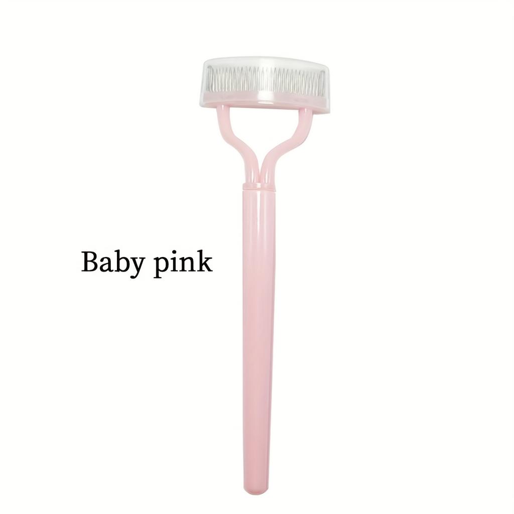 Stainless Steel Eyelash Comb & Eyebrow Brush Dense Teeth for False Lashes & Natural Brows Makeup Tool