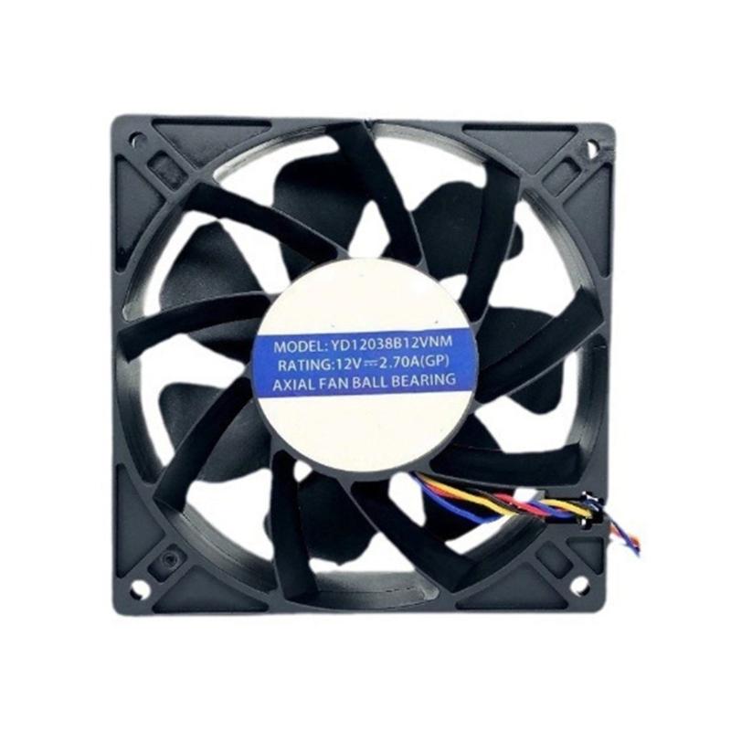 

120mm 6000RPM Cooling Fan 12V 2.7A Low Noise Cooling Case Fan Replacement Part for PC Desktop Receiver Accessories 1