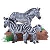 Wildlife Zebra Model: African Safari-Themed Plastic Toy for Kids