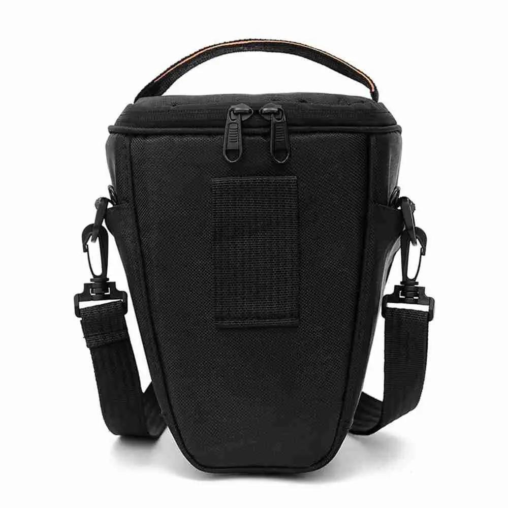 Nylon Triangle Black Camera Bag Waterproof Shoulder Camera Bag for Canon Nikon Sony Micro Single DSLR Photographic Equipment