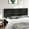 VidaXL Headboard Black 204x6x82.5 Cm Solid Pine Wood 819194