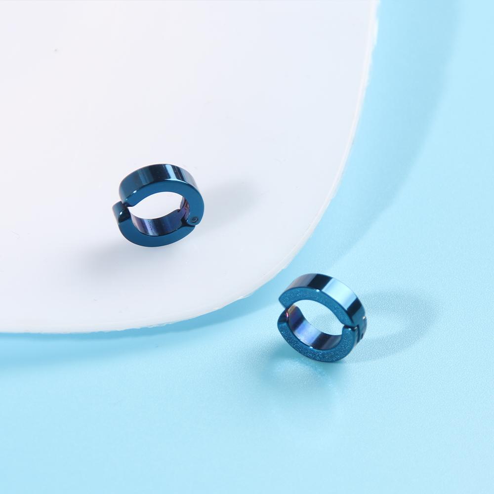 The Case Study of Vanitas Stud Earrings Anime Vanita Same Blue Ear Bone Clip For Men Stainless Steel Jewelry Cosplay Custom