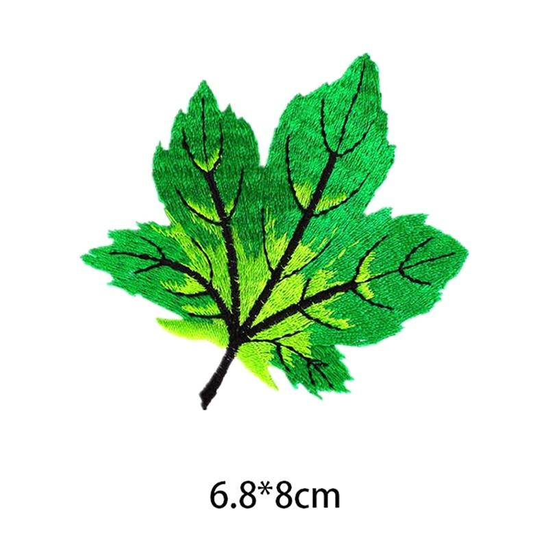 6Pcs/Set Maple Leaf Fall Autumn Embroidery Iron On Applique Patch Best Discount