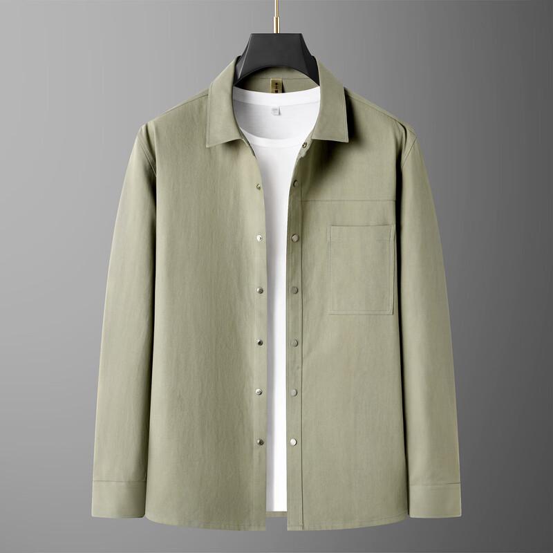 Herren Plus Size Freizeit Baumwoll Arbeitshemd Jacke
