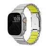 רצועת סיליקון מגנטית מטיטניום לשעון Apple Watch Ultra 3/2 49 מ"מ סדרה 11 10 46 מ"מ רצועת מתכת ל-Iwatch 9 8 7 45 מ"מ 6 SE 5 44 מ"מ