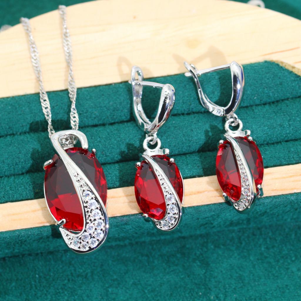 Korean Fashion Necklace Earrings Bride Wedding Party Dress Dinner Dress Lady Accessories Set