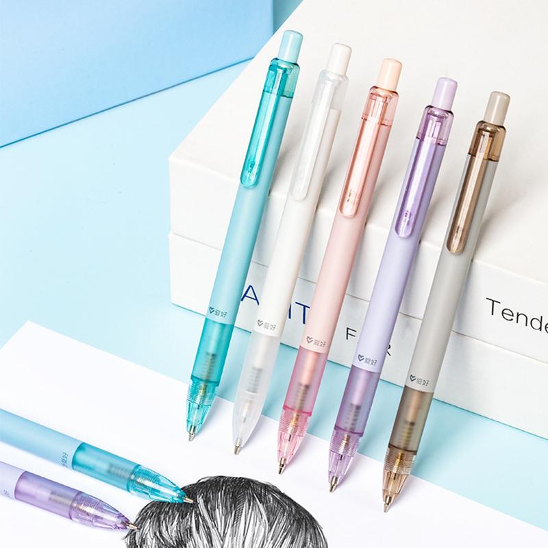 Solid Color Press Type Automatic Pencil Cute Mechanical Pencil Writing Drawing