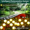 8pcs Outdoor Lights Solar Lawn Lamp Garden Lamp LED Wind-driven Firefly Ground Plug Lamp for Garden Lawn Landscape Holiday Light