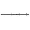 Barn Sliding Wood Door Track System Kit 4m Double Door Sliding Door Hardware Accessories for